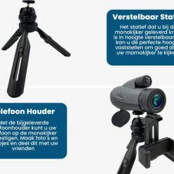 Starmars Monokijker - Verrekijker – Monoculair Met Statief – 60 MM Lens - 12 X Zoom 12 Starmars Monokijker - Verrekijker – Monoculair Met Statief – 60 MM Lens - 12 X Zoom -Flamecan winkel 550x412 35