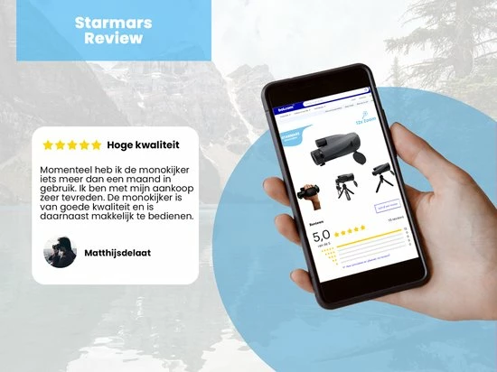 Starmars Monokijker - Verrekijker – Monoculair Met Statief – 60 MM Lens - 12 X Zoom 10 Starmars Monokijker - Verrekijker – Monoculair Met Statief – 60 MM Lens - 12 X Zoom - Afbeelding 8