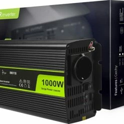 GREEN CELL 2000W (1000W Continu) DC 24V Naar AC 230V Met USB Stroom Inverter Converter - Pure/Full Sine Wave