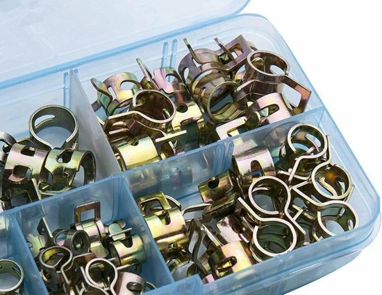 WiseGoods - Slangklemmen Set - Slangenklemmen - Veerklemmen - Slangklem - Set 6, 7, 8, 9, 10mm - Metalen Klem - Set 75 Stuks 5 WiseGoods - Slangklemmen Set - Slangenklemmen - Veerklemmen - Slangklem - Set 6, 7, 8, 9, 10mm - Metalen Klem - Set 75 Stuks - Afbeelding 3