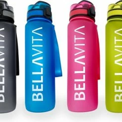BELLAVITA Drinkfles - Turquoise - Cyaan - Groen / Blauw - Waterfles - Drinkfles Volwassenen - Drinkfles Kinderen - Fles - 1 Liter - 1000ml - Tritan - Fruitfilter - Filter - Black Friday - Sinterklaas - Kerst - BPA-vrij - 100% Lekvrij -Flamecan winkel 550x429 2