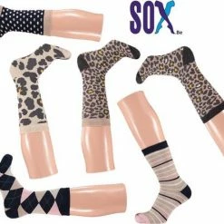 SOX Thermische Full Terry 6 PACK Damessok 37/42 Fantasie Marine/Beige/Roze Sterk En Naadloos