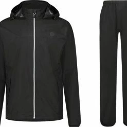 AGU GO Regenpak Essential Unisex - Zwart - XXL - Dames & Heren - Waterdicht & Ademend
