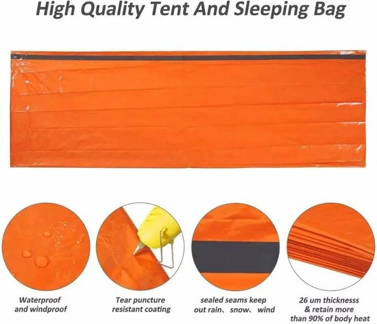 Toolknallers Bivvy | Reddingsdeken | Noodpakket | Survival Slaapzak | Emergency Sleeping Bag | Nooddeken | Backpack | Nood Tent | Nood Slaapzak | Hiken 13 Toolknallers Bivvy | Reddingsdeken | Noodpakket | Survival Slaapzak | Emergency Sleeping Bag | Nooddeken | Backpack | Nood Tent | Nood Slaapzak | Hiken - Afbeelding 11