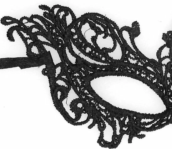 Shots - Ouch! Royal Black Lace Mask - Black 6 Shots - Ouch! Royal Black Lace Mask - Black - Afbeelding 4