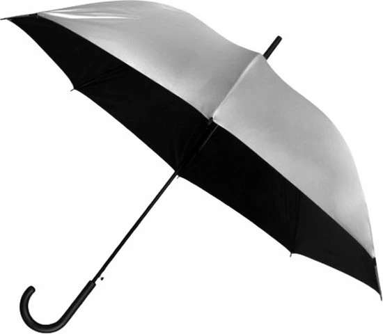 Falconetti Paraplu - Lang - Zilver 5 Falconetti Paraplu - Lang - Zilver - Afbeelding 3