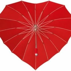 Impliva Heart UV-Bescherming Paraplu - Ø 110 Cm - Rood -Flamecan winkel 550x489 1