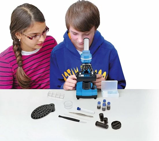 Bresser Junior Biolux SEL Studenten Microscoop - Blauw 5 Bresser Junior Biolux SEL Studenten Microscoop - Blauw - Afbeelding 3