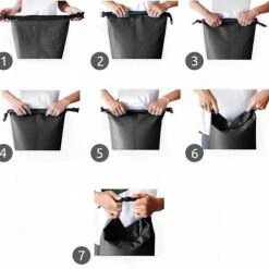 AA Commerce Waterproof Dry Bag Sack - Waterdichte Zak Tas - Reistas Schoudertas Survival Outdoor Rugzak - 10L Zwart 17 AA Commerce Waterproof Dry Bag Sack - Waterdichte Zak Tas - Reistas Schoudertas Survival Outdoor Rugzak - 10L Zwart -Flamecan winkel 550x498 2