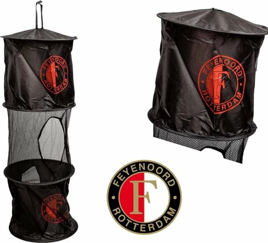 Feyenoord Opbergzak - Organizer Rond - Zwart Rood - 90 X 30 Cm - 3 Opbergvakken 3 Feyenoord Opbergzak - Organizer Rond - Zwart Rood - 90 X 30 Cm - 3 Opbergvakken
