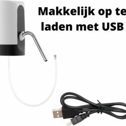 Merkloos Actueel - Waterdispenser - Automatische Waterdispenser - Waterpomp - USB Oplaadbaar -Elektrische Dispenser -Flamecan winkel 550x506