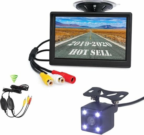 Procar® ARC2 Draadloze HD Parking Achteruitrijcamera + 5-inch TFT LCD Monitor - Zwart 6 Procar® ARC2 Draadloze HD Parking Achteruitrijcamera + 5-inch TFT LCD Monitor - Zwart - Afbeelding 4