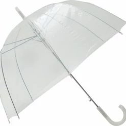 Smati Transparant Basic Paraplu Ø85cm - Wit