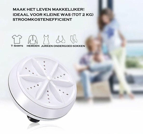 George Napoli Mini Wasmachine - Inclusief Afstandsbediening - 2kg Wascapaciteit 7 George Napoli Mini Wasmachine - Inclusief Afstandsbediening - 2kg Wascapaciteit - Afbeelding 5