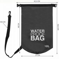 AA Commerce Waterproof Dry Bag Sack - Waterdichte Zak Tas - Reistas Schoudertas Survival Outdoor Rugzak - 10L Zwart 14 AA Commerce Waterproof Dry Bag Sack - Waterdichte Zak Tas - Reistas Schoudertas Survival Outdoor Rugzak - 10L Zwart -Flamecan winkel 550x520 3