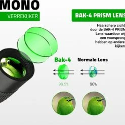 Merkloos Monokijker Verrekijker Met Afstandsbediening - Geschikt Voor Maken Van Foto's - Inclusief E-handleiding - Compacte Set Met Smartphonehouder - BaK4 - Fully Multi Coated (FMC) -Flamecan winkel 550x521 9