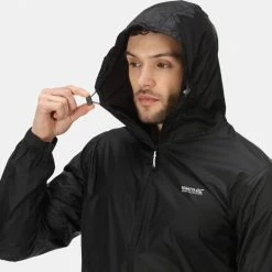 Regatta Pack-It II Regenjas - Maat XL - Mannen - Zwart -Flamecan winkel 550x524 1