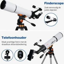 EXPLR Starvision Telescoop - Sterrenkijker - 500/80mm - Telefoon Adapter - Travel Bag - Telescoop Kinderen En Volwassenen 12 EXPLR Starvision Telescoop - Sterrenkijker - 500/80mm - Telefoon Adapter - Travel Bag - Telescoop Kinderen En Volwassenen -Flamecan winkel 550x527 5
