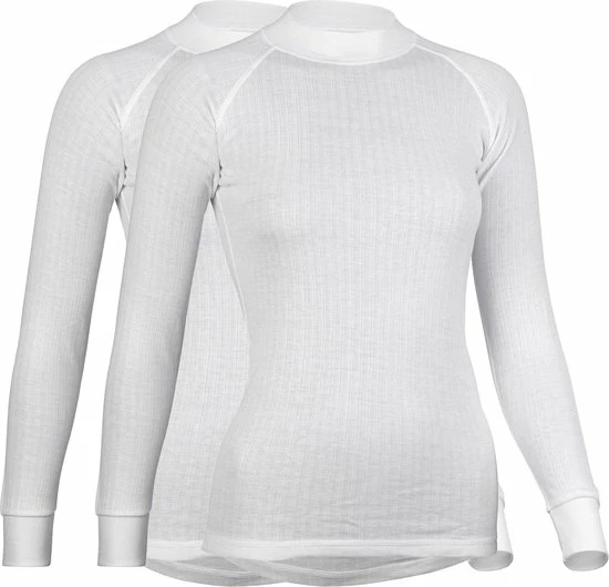 Avento Thermoshirt Lange Mouw Vrouwen - 2-Pack - Wit - Maat 42 12 Avento Thermoshirt Lange Mouw Vrouwen - 2-Pack - Wit - Maat 42 - Afbeelding 10