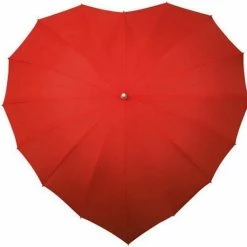 Impliva Heart UV-Bescherming Paraplu - Ø 110 Cm - Rood