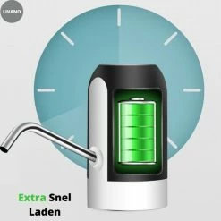 Merkloos Actueel - Waterdispenser - Automatische Waterdispenser - Waterpomp - USB Oplaadbaar -Elektrische Dispenser -Flamecan winkel 550x536
