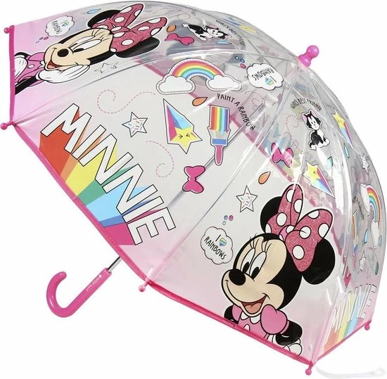 Disney Minnie Mouse Kinderparaplu Disney's Minnie Mouse - Roze Meisjes Paraplu (45 Cm) 3 Disney Minnie Mouse Kinderparaplu Disney's Minnie Mouse - Roze Meisjes Paraplu (45 Cm)