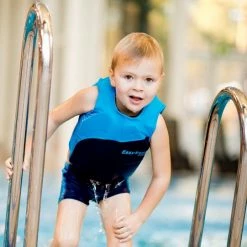 EasySwim Pro - Drijfpakje - Zwemvest & Zwembroek - Blauw - L : 24-28 Kg -Flamecan winkel 550x541