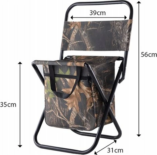 Merkloos Vissersstoel Met Rugleuning En Thermische Zak - 56 X 39 X 31 Cm - Opvouwbaar - Relaxdays - Groentinten - 7 Merkloos Vissersstoel Met Rugleuning En Thermische Zak - 56 X 39 X 31 Cm - Opvouwbaar - Relaxdays - Groentinten - - Afbeelding 5