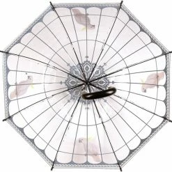 Merkloos Paraplu Vogelkooi Transparant / Zwart -Flamecan winkel 550x544 14