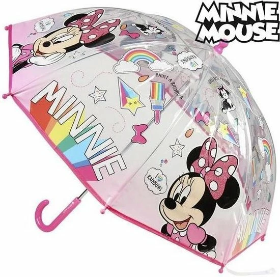 Disney Minnie Mouse Kinderparaplu Disney's Minnie Mouse - Roze Meisjes Paraplu (45 Cm) 4 Disney Minnie Mouse Kinderparaplu Disney's Minnie Mouse - Roze Meisjes Paraplu (45 Cm) - Afbeelding 2