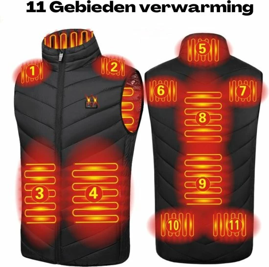 Merkloos Bolture Verwarmde Bodywarmer - Verwarmde Jas - Verwarmd Vest - Elektrische Bodywarmer - Dames En Heren - XS 7 Merkloos Bolture Verwarmde Bodywarmer - Verwarmde Jas - Verwarmd Vest - Elektrische Bodywarmer - Dames En Heren - XS - Afbeelding 5