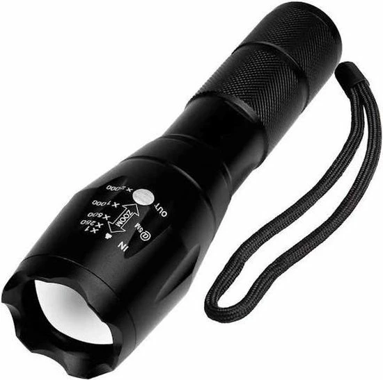 Cree Zaklamp XML T6 High Power Led 2000 Lumen - Zwart 5 Cree Zaklamp XML T6 High Power Led 2000 Lumen - Zwart - Afbeelding 3