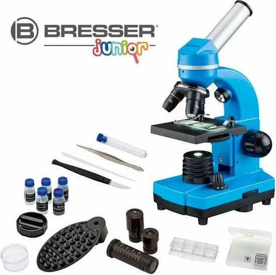 Bresser Junior Biolux SEL Studenten Microscoop - Blauw 7 Bresser Junior Biolux SEL Studenten Microscoop - Blauw - Afbeelding 5