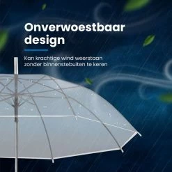 Arsa 2X Transparant Doorzichtige Plastic Stormparaplu 92 Cm - Paraplu – Opvouwbaar - Windproof - Fashionable -Bruiloft – Trouwen – Incl. Beschermhoesje 10 Arsa 2X Transparant Doorzichtige Plastic Stormparaplu 92 Cm - Paraplu – Opvouwbaar - Windproof - Fashionable -Bruiloft – Trouwen – Incl. Beschermhoesje -Flamecan winkel 550x549 21