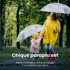 Arsa 2X Transparant Doorzichtige Plastic Stormparaplu 92 Cm - Paraplu – Opvouwbaar - Windproof - Fashionable -Bruiloft – Trouwen – Incl. Beschermhoesje 13 Arsa 2X Transparant Doorzichtige Plastic Stormparaplu 92 Cm - Paraplu – Opvouwbaar - Windproof - Fashionable -Bruiloft – Trouwen – Incl. Beschermhoesje -Flamecan winkel 550x549 22