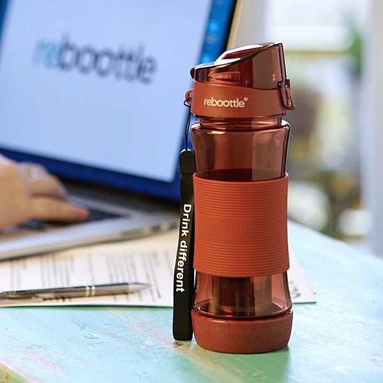 Reboottle - Tea - Drinkfles Met Theefilter - Thee Infuser - Theefles - 450ml - Rood 9 Reboottle - Tea - Drinkfles Met Theefilter - Thee Infuser - Theefles - 450ml - Rood - Afbeelding 7