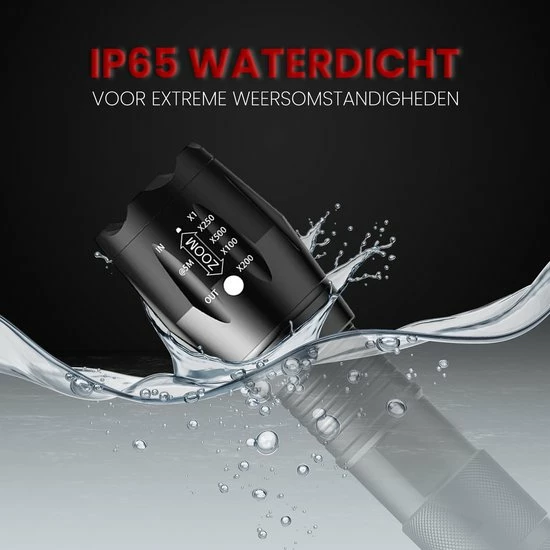 Shustar® Zaklamp LED Oplaadbaar - Zaklamp Militaire 2000 Lummen Incl. Opbergdoos & Oplader & Batterij - Zoomfunctie - Waterproof 9 Shustar® Zaklamp LED Oplaadbaar - Zaklamp Militaire 2000 Lummen Incl. Opbergdoos & Oplader & Batterij - Zoomfunctie - Waterproof - Afbeelding 7