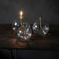 Olielamp - Bol - Peri - Incl.Trechtertje - Ø 13 Cm - Glas - Glasvezel -Flamecan winkel 550x550 208