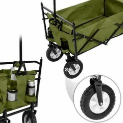 TecTake - Bolderkar Transportkar Bolderwagen Groen + Draagtas - 402317 10 TecTake - Bolderkar Transportkar Bolderwagen Groen + Draagtas - 402317 -Flamecan winkel 550x550 232