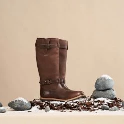 Travelin' Greenland Dames Outdoorlaarzen - Waterdicht En Gevoerde Wandellaars - Donkerbruin Leer - Maat 40 -Flamecan winkel 550x550 283