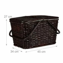 Relaxdays Picknickmand Met Deksel - Rotan Mand - Boodschappenmand - Grote Opbergmand - Chocoladebruin 15 Relaxdays Picknickmand Met Deksel - Rotan Mand - Boodschappenmand - Grote Opbergmand - Chocoladebruin -Flamecan winkel 550x550 286