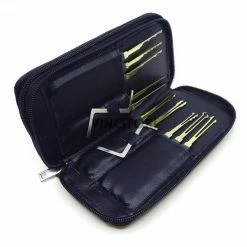 Ruttenpartijhandel Lockpick Set Voor Beginners En Gevorderden Met Luxe Lederen Hoes - Lock Pick Set - Lockpicker - 20 Delig - Zwart -Flamecan winkel 550x550 295