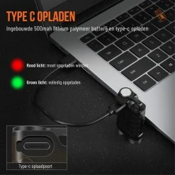 JGS Duo Zaklamp-Led-900 Lumen-USB-C-Oplaadbaar-Sleutelhanger-multifunctioneel-JGS Multicard -Flamecan winkel 550x550 298