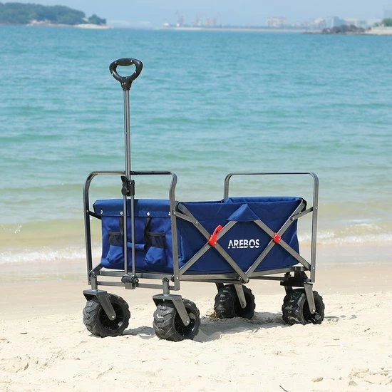 AREBOS Handkar | Transportwagen | Apparatuurwagen | Opvouwbaar | Blauw 6 AREBOS Handkar | Transportwagen | Apparatuurwagen | Opvouwbaar | Blauw - Afbeelding 4