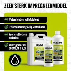 Ultramar - Sprayhood & Tent Protector 2,5L - Impregneermiddel Voor Bootkap, Tent, Cabriodak - Maakt Waterdicht En Geeft Extra Bescherming -Flamecan winkel 550x550 378