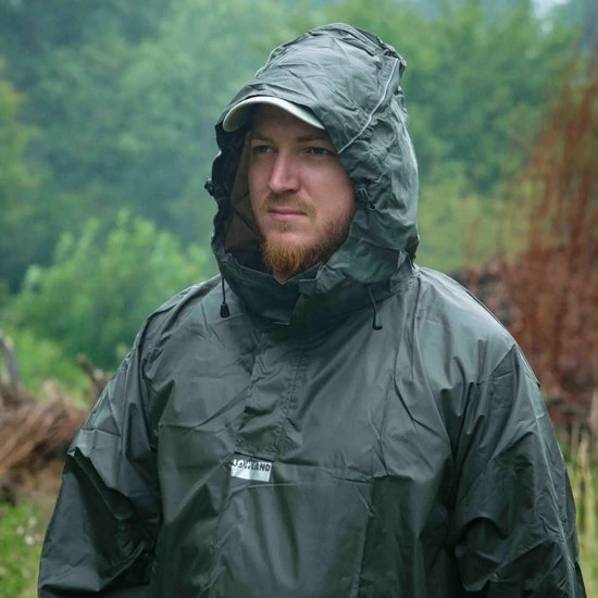 LOWLAND OUTDOOR® Wandelponcho - 100% Waterdicht (10.000mm) - Ademend (8.000g/M²) PFAS Vrij! Medium 6 LOWLAND OUTDOOR® Wandelponcho - 100% Waterdicht (10.000mm) - Ademend (8.000g/M²) PFAS Vrij! Medium - Afbeelding 4