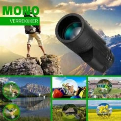 Merkloos Monokijker Verrekijker Met Afstandsbediening - Geschikt Voor Maken Van Foto's - Inclusief E-handleiding - Compacte Set Met Smartphonehouder - BaK4 - Fully Multi Coated (FMC) -Flamecan winkel 550x550 427