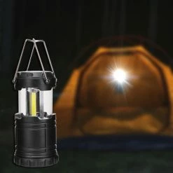 IBright 3 In 1 Oplaadbare Camping Lamp - Tentlamp - Lantaarn - Zaklamp - Multifunctioneel - Solar - Zwart -Flamecan winkel 550x550 44