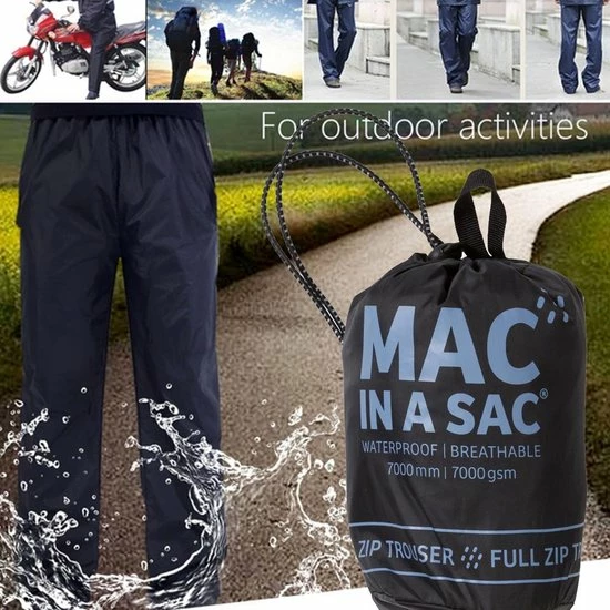 Mac In A Sac Regenbroek Full Zipper Unisex - Maat XXXL 9 Mac In A Sac Regenbroek Full Zipper Unisex - Maat XXXL - Afbeelding 7
