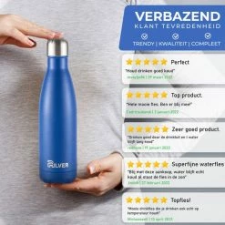 Pulver - Luxe RVS Thermosfles / Drinkfles – BPA Vrij – 500 Ml - Waterfles Met Rietje – Drinkfles – Dubbele Isolatie - Blauw 16 Pulver - Luxe RVS Thermosfles / Drinkfles – BPA Vrij – 500 Ml - Waterfles Met Rietje – Drinkfles – Dubbele Isolatie - Blauw -Flamecan winkel 550x550 504